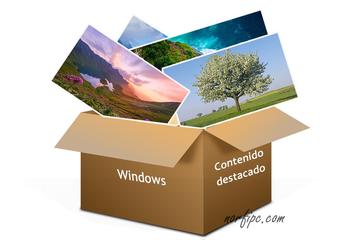 Como guardar las fotografías de Contenido Destacado de Windows